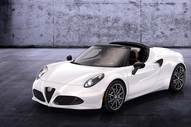 H Alfa Romeo 4C Spider το ομορφότερο αυτοκίνητο