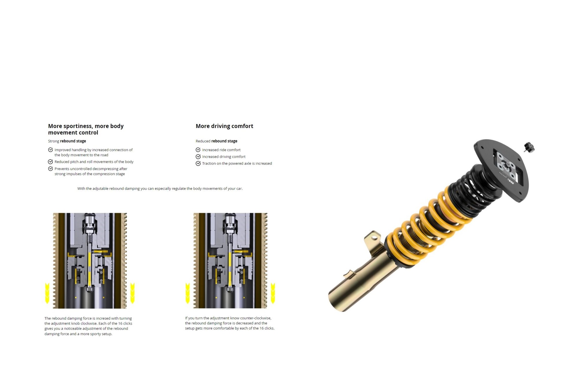 Σετ ανάρτησης ST XTA plus 3 για μέγιστη εμφάνιση και απόδοση του VW Golf 8